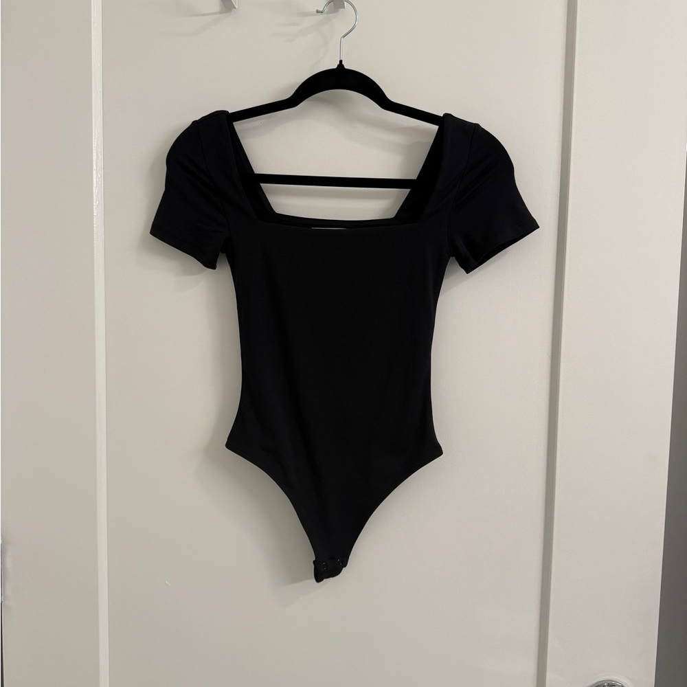 Black Short Sleeve Bodysuit